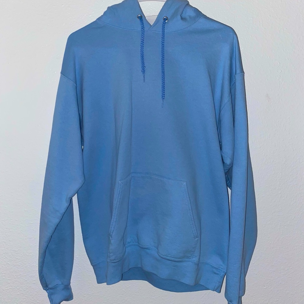 Light blue hoodie